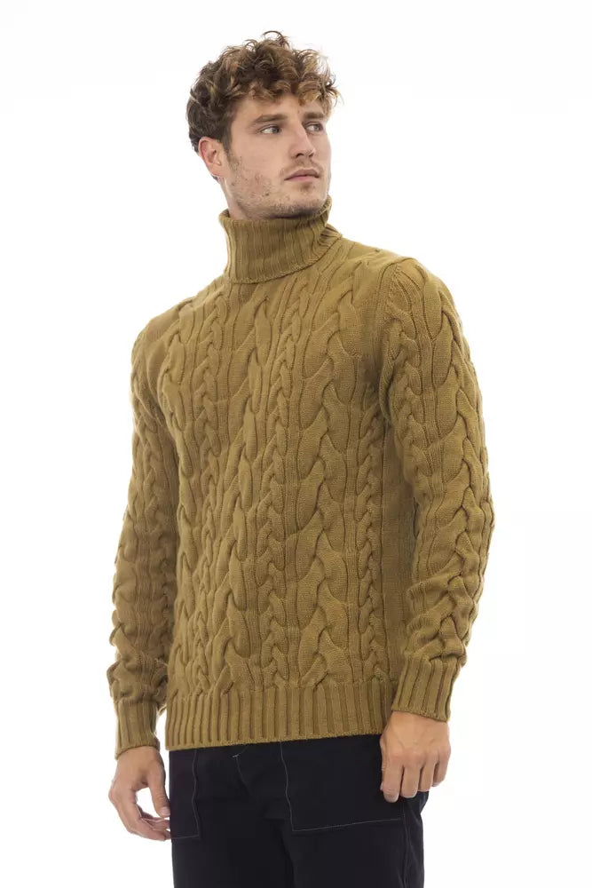 Eleganter Rollkragenpullover von Alpha Studio in Braun