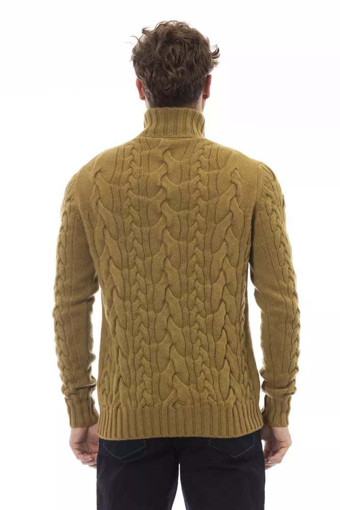 Eleganter Rollkragenpullover von Alpha Studio in Braun