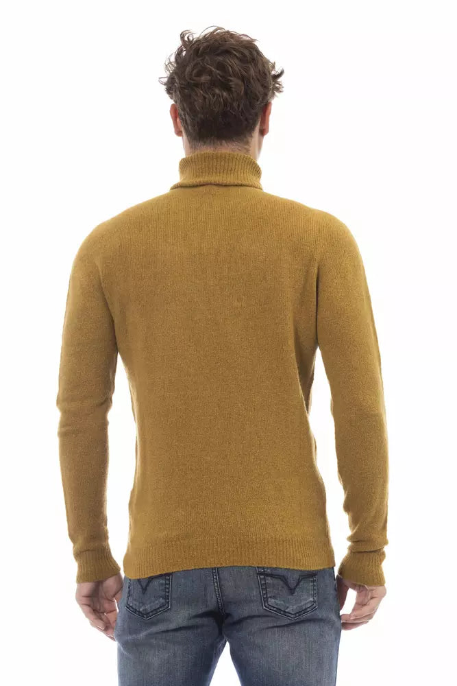 Alpha Studio Rollkragenpullover aus Alpakamischung in Braun