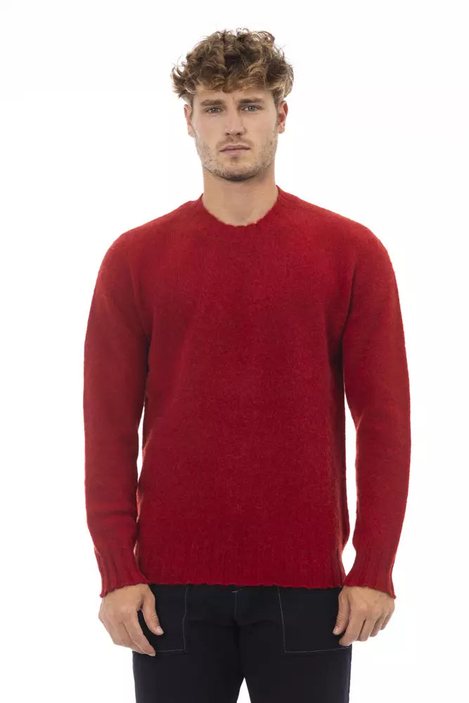 Alpha Studio Crimson Wollpullover mit Rundhalsausschnitt – Gemütliche Eleganz