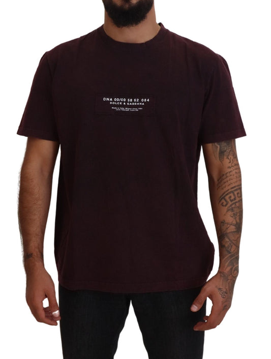 Dolce &amp; Gabbana Bordeaux Crewneck Short Sleeve T-shirt