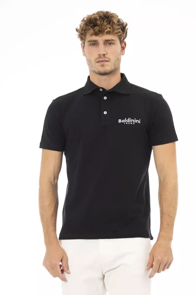 Baldinini Trend Baumwoll-Poloshirt mit aufgesticktem Logo