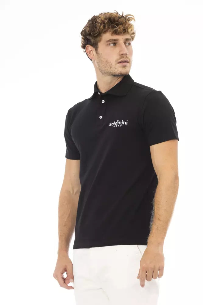 Baldinini Trend Baumwoll-Poloshirt mit aufgesticktem Logo