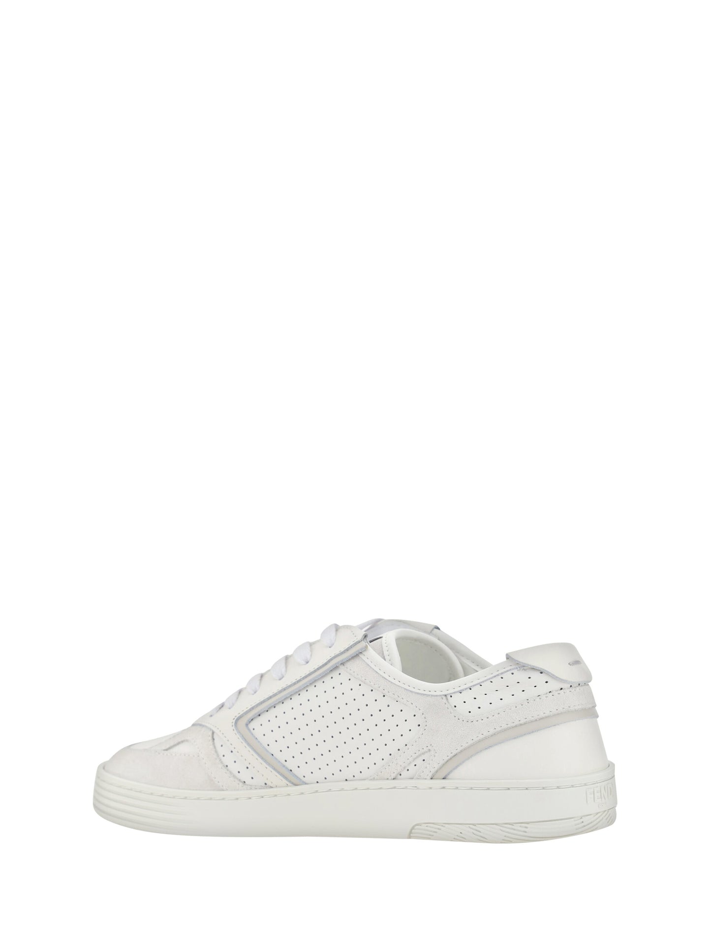 Weiße Low-Top-Sneakers aus Kalbsleder von Fendi