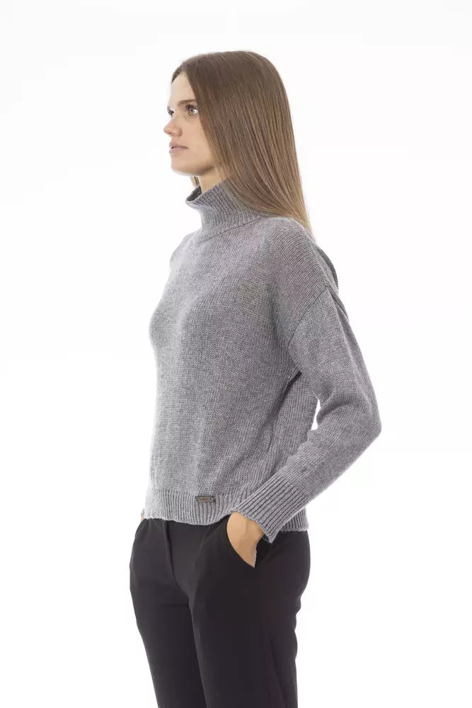 Baldinini Trend Volcanic Neck Sweater sa Luxe Cashmere Blend