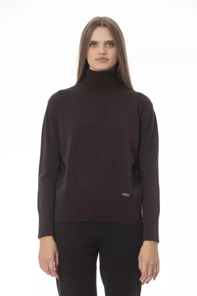 Baldinini Trend Brown Wool Women Sweater