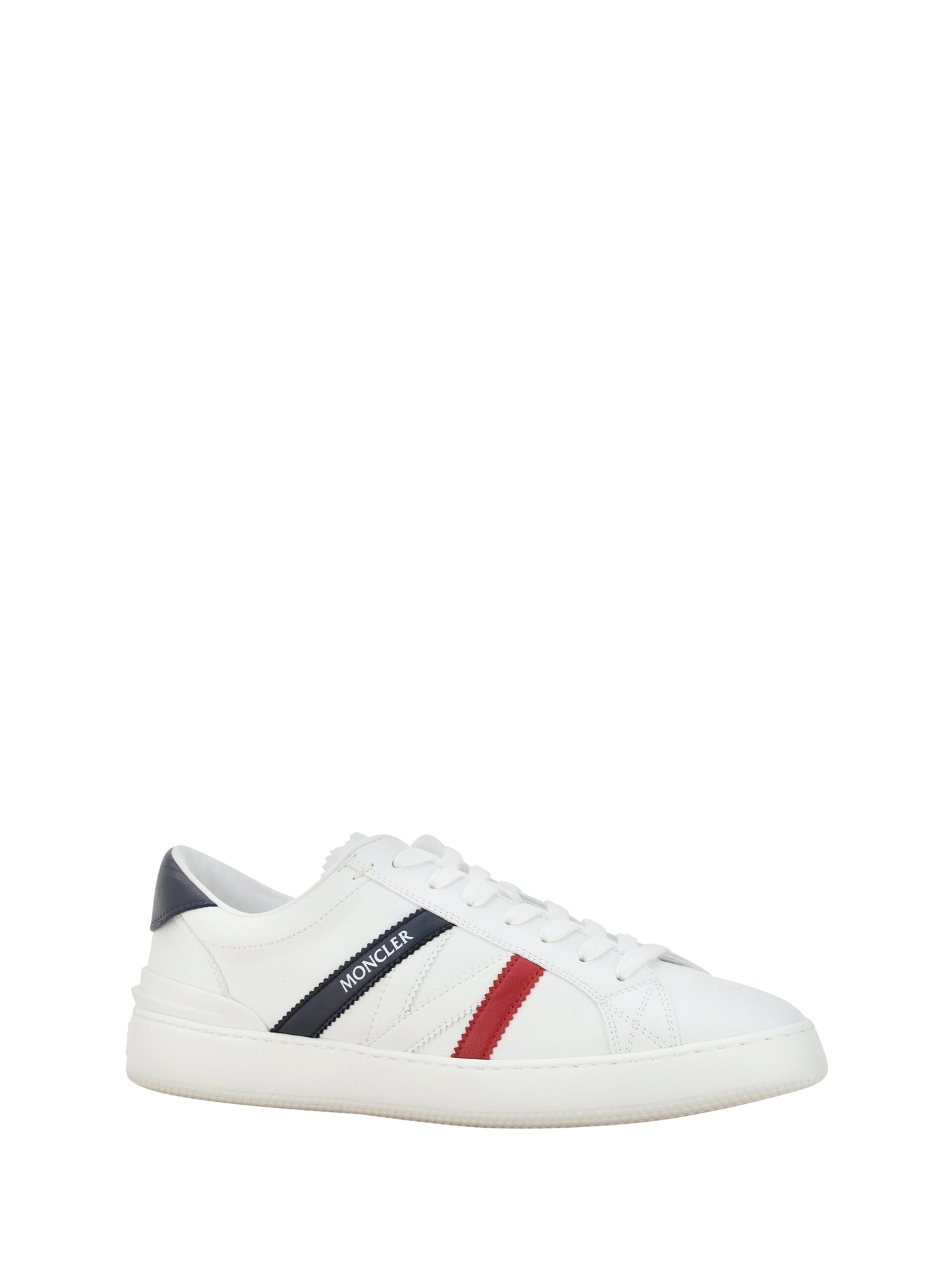 Moncler Weiße Monaco M Low-Top-Sneaker