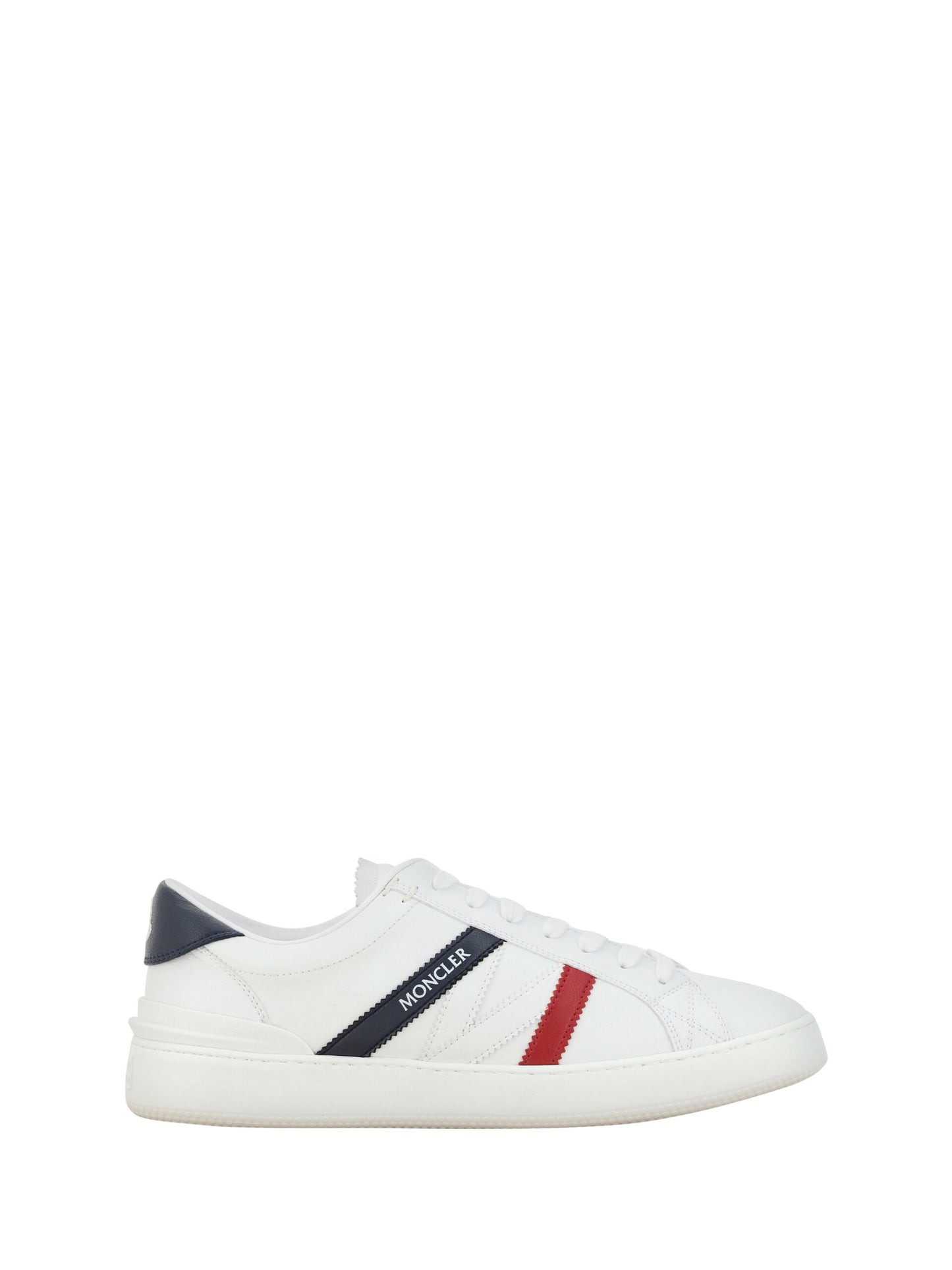 Moncler Weiße Monaco M Low-Top-Sneaker