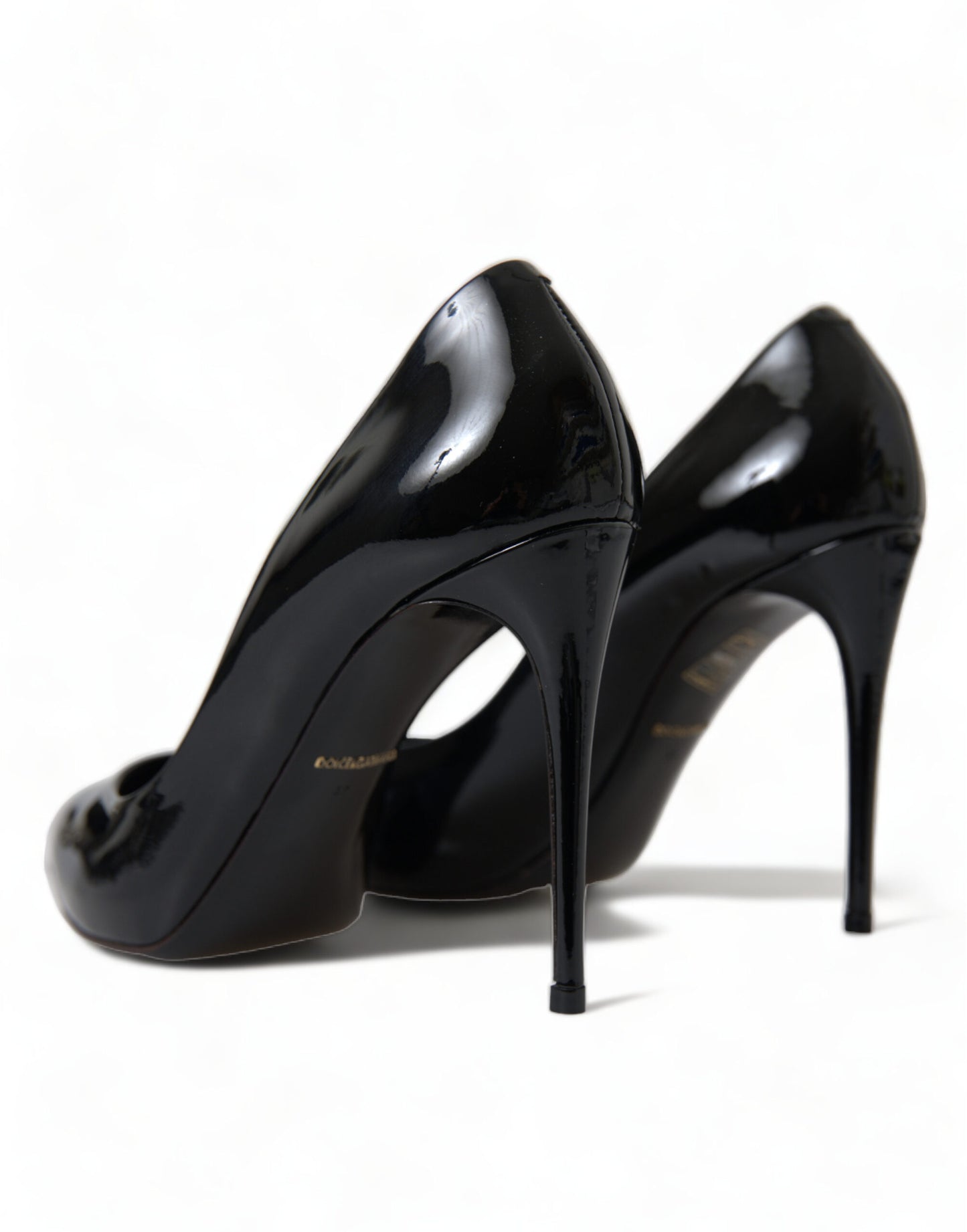 Dolce & Gabbana Elegant Black Patent Stiletto Heels