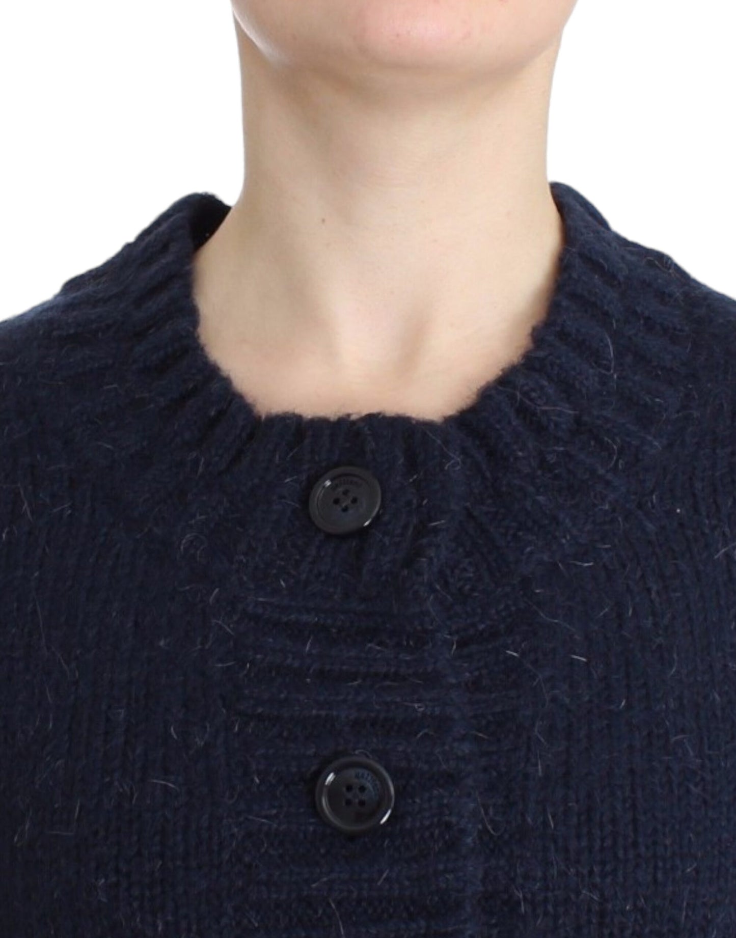 John Galliano Blauer, kurz geschnittener Cardigan