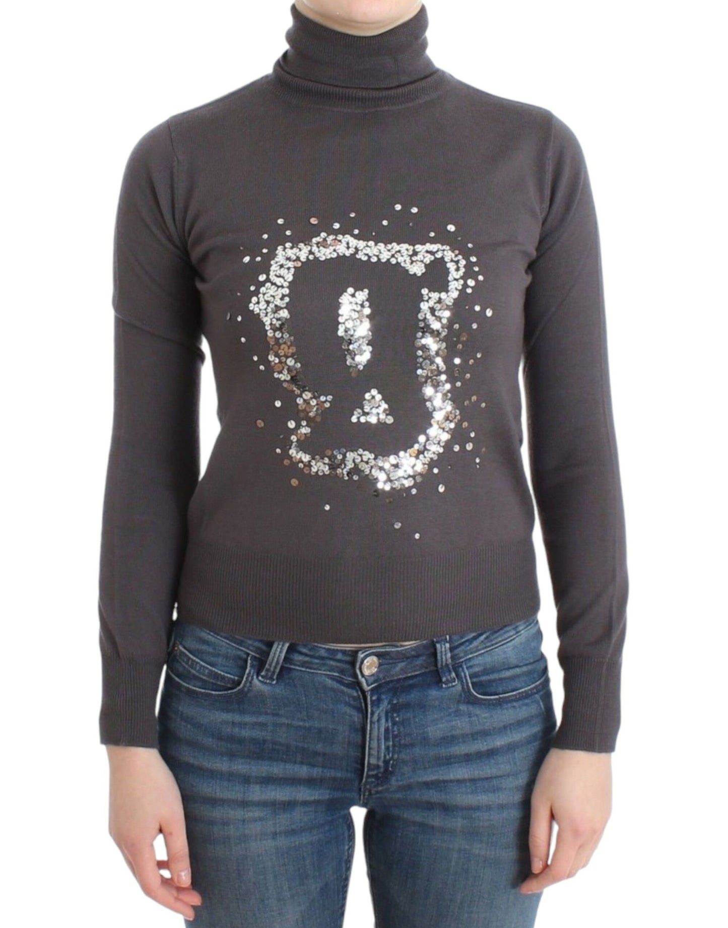 John Galliano Brauner Rollkragenpullover aus Baumwolle