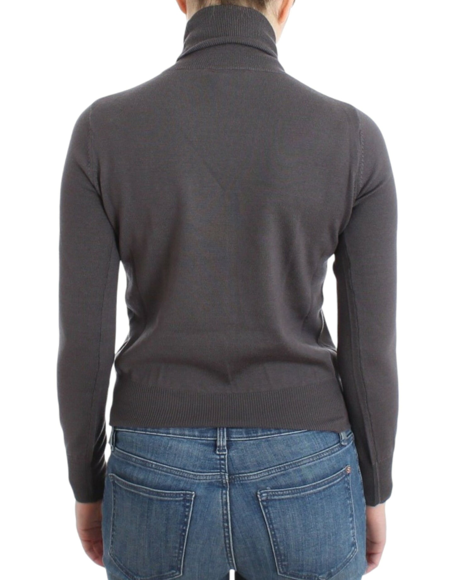 John Galliano Brauner Rollkragenpullover aus Baumwolle