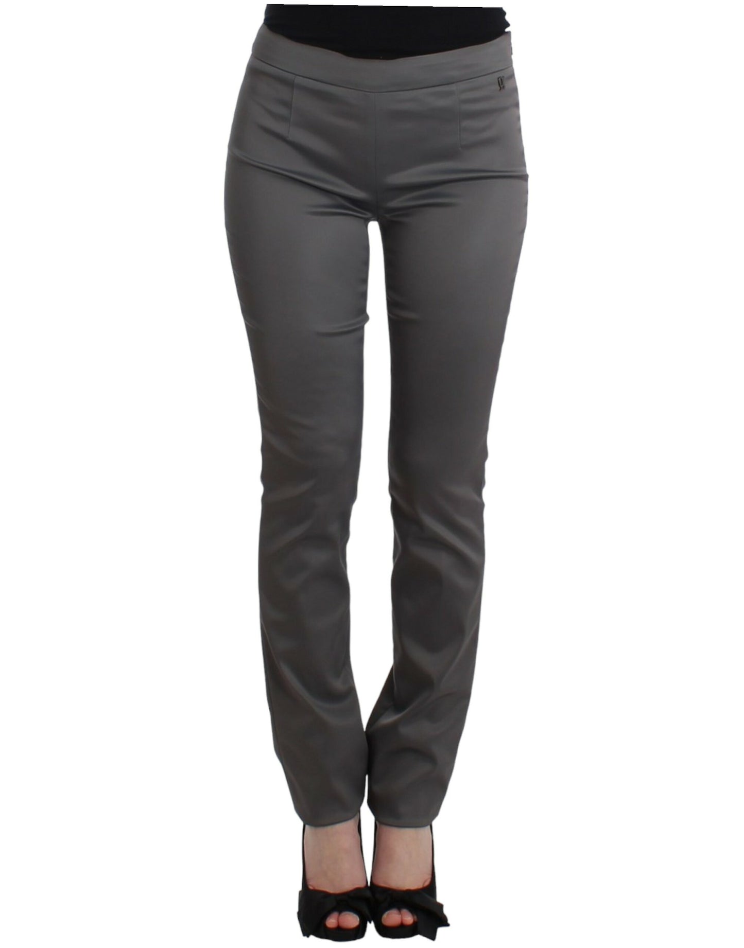 John Galliano Grey slim fit na pantalon