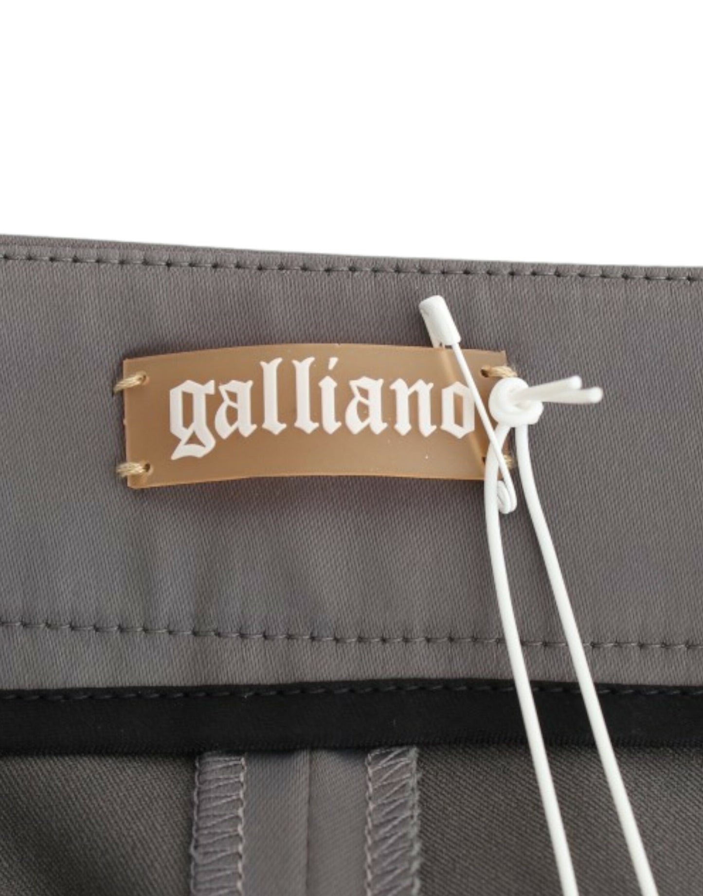 John Galliano Grey slim fit na pantalon