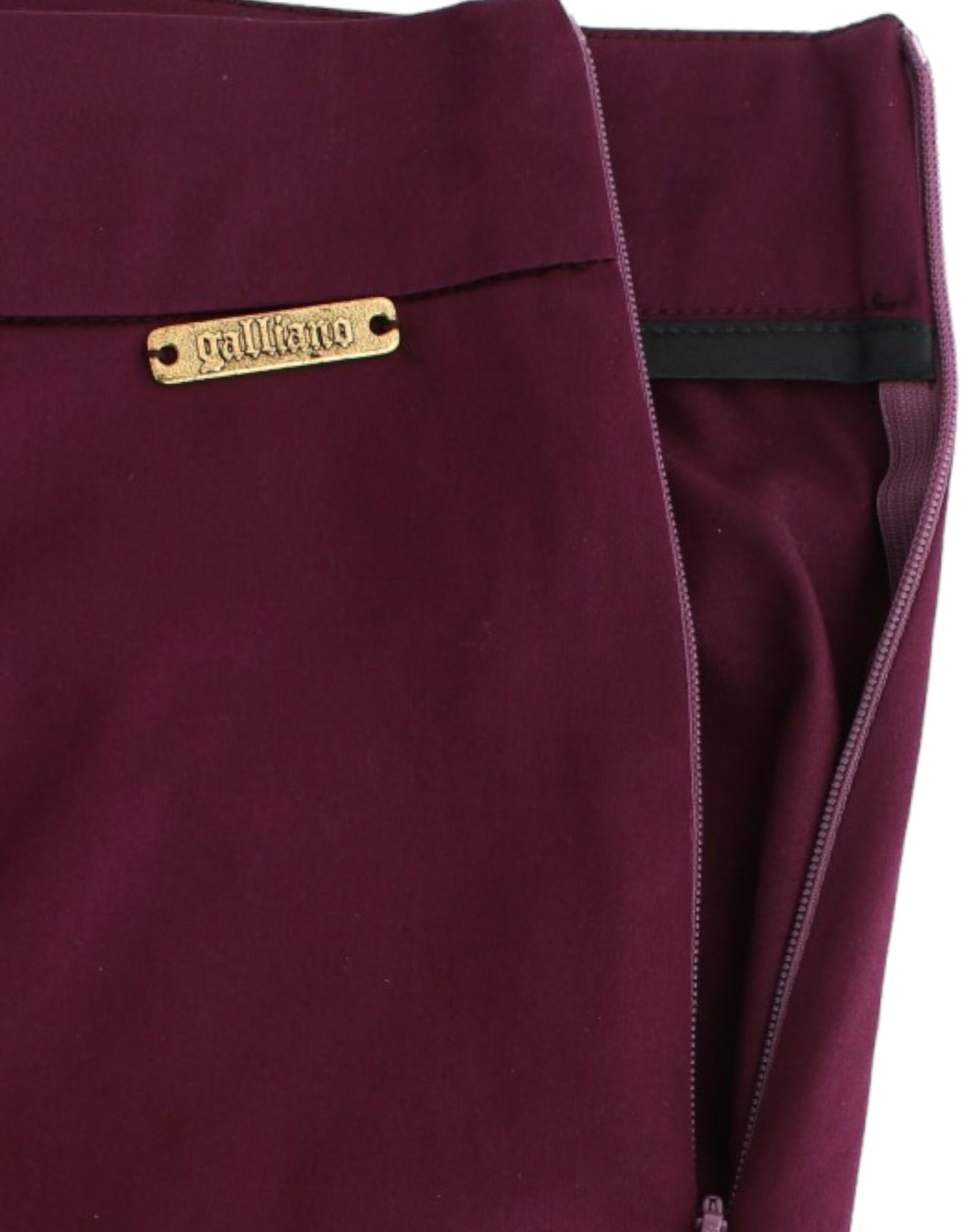 John Galliano Purple slim fit na pantalon