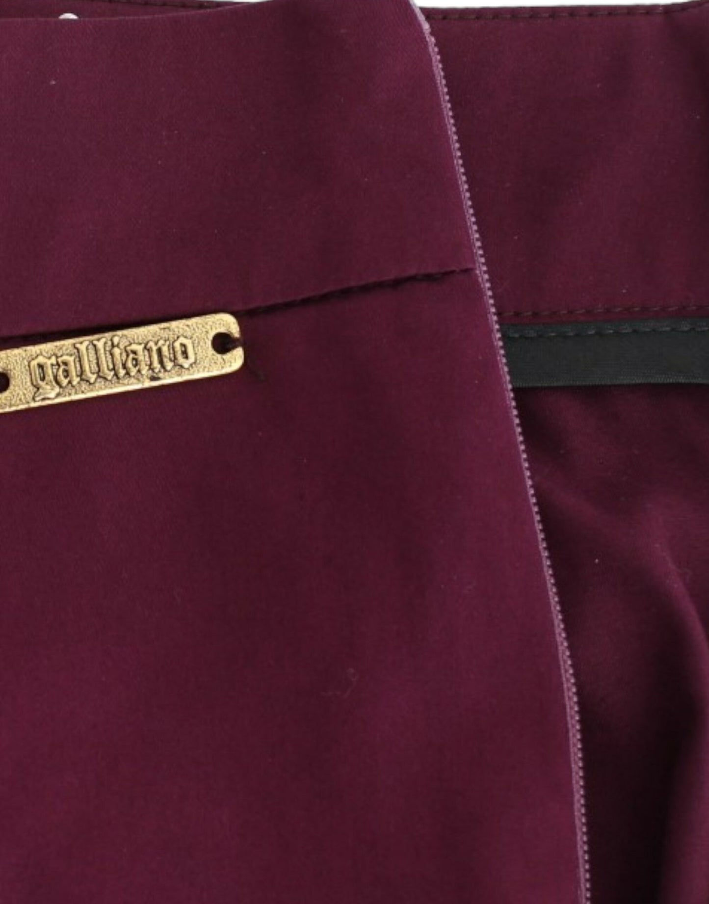 John Galliano Purple slim fit na pantalon