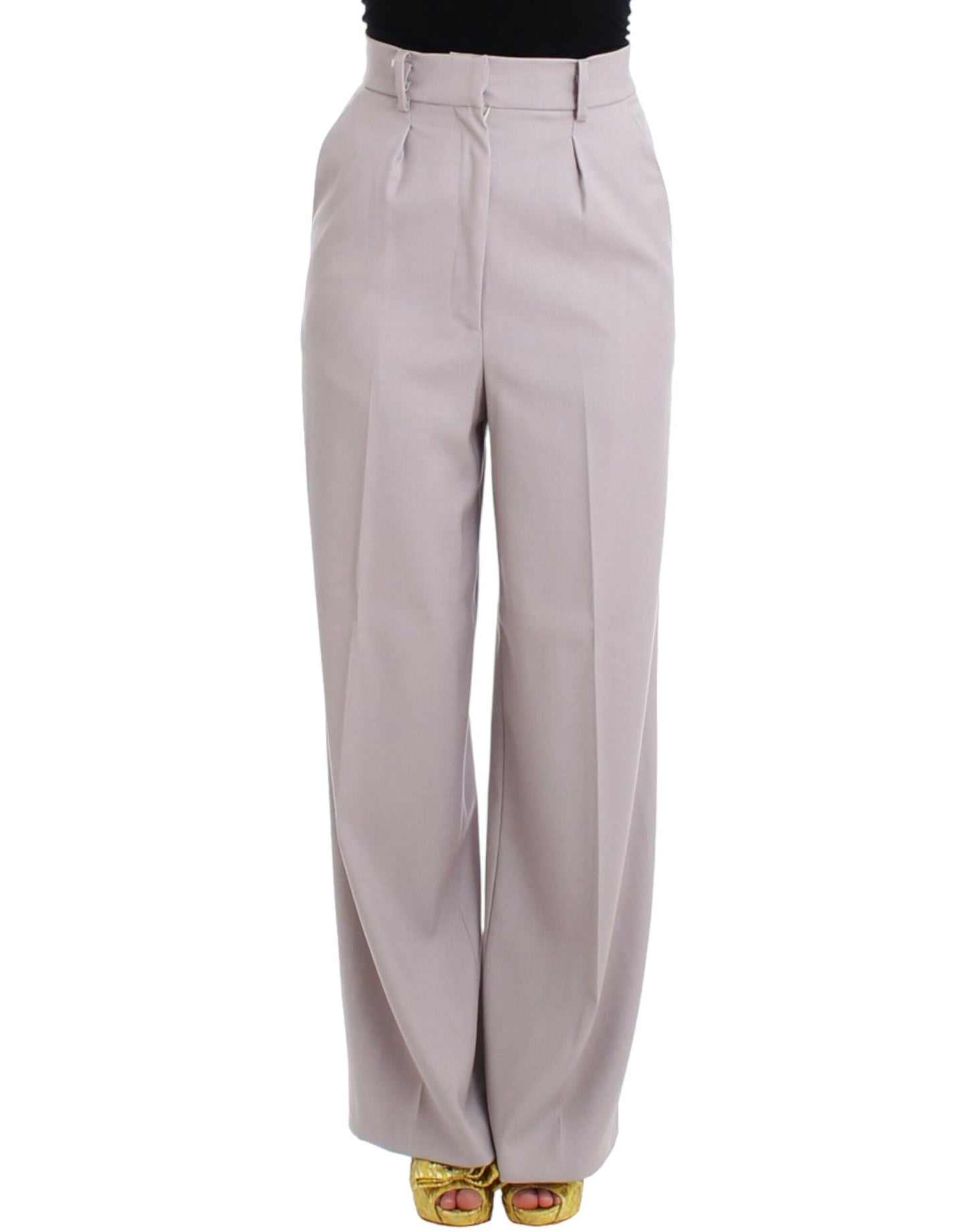 Cavalli Graue Hose mit hoher Taille