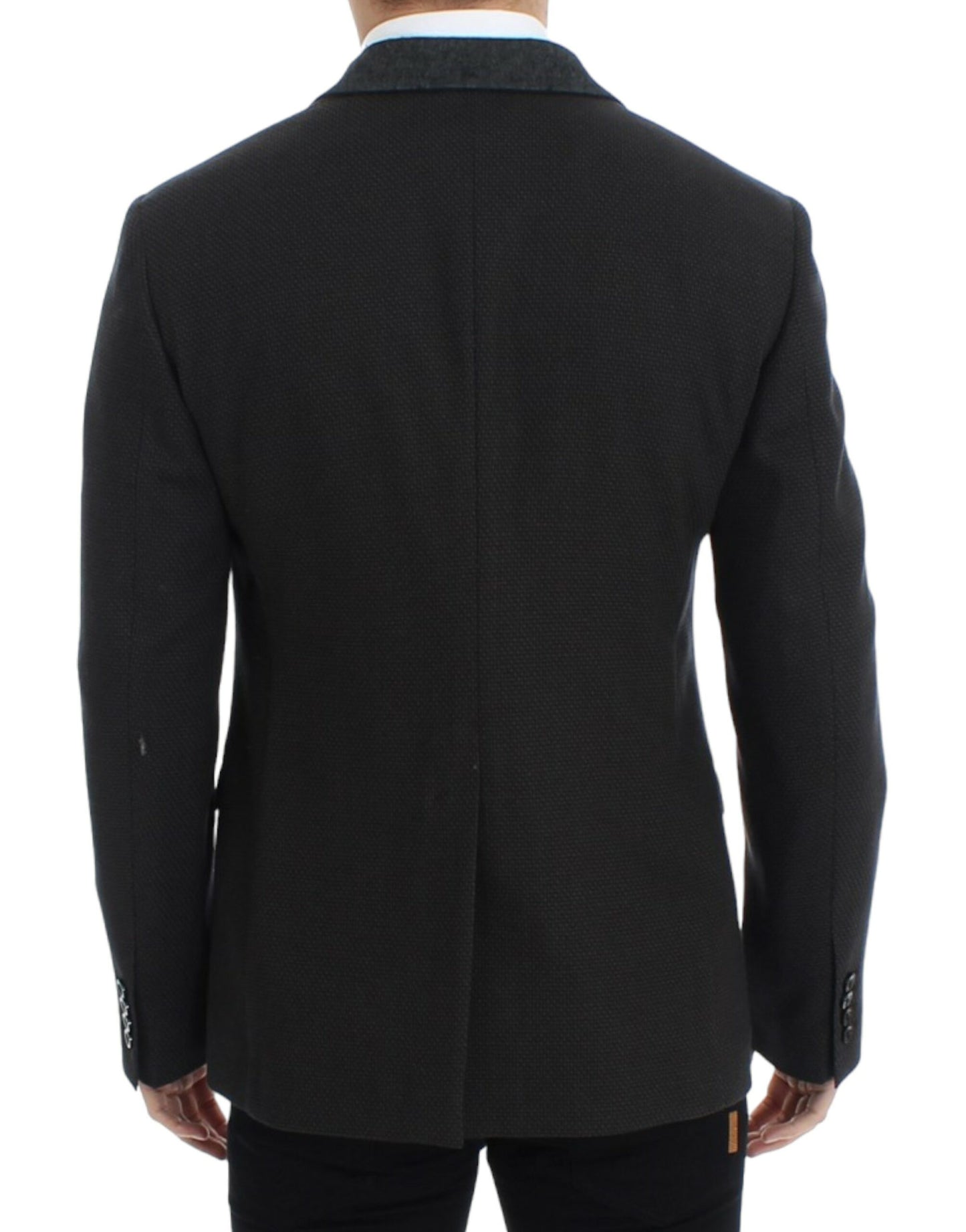 Dolce &amp; Gabbana Brauner Slim-Fit-Blazer aus Wolle