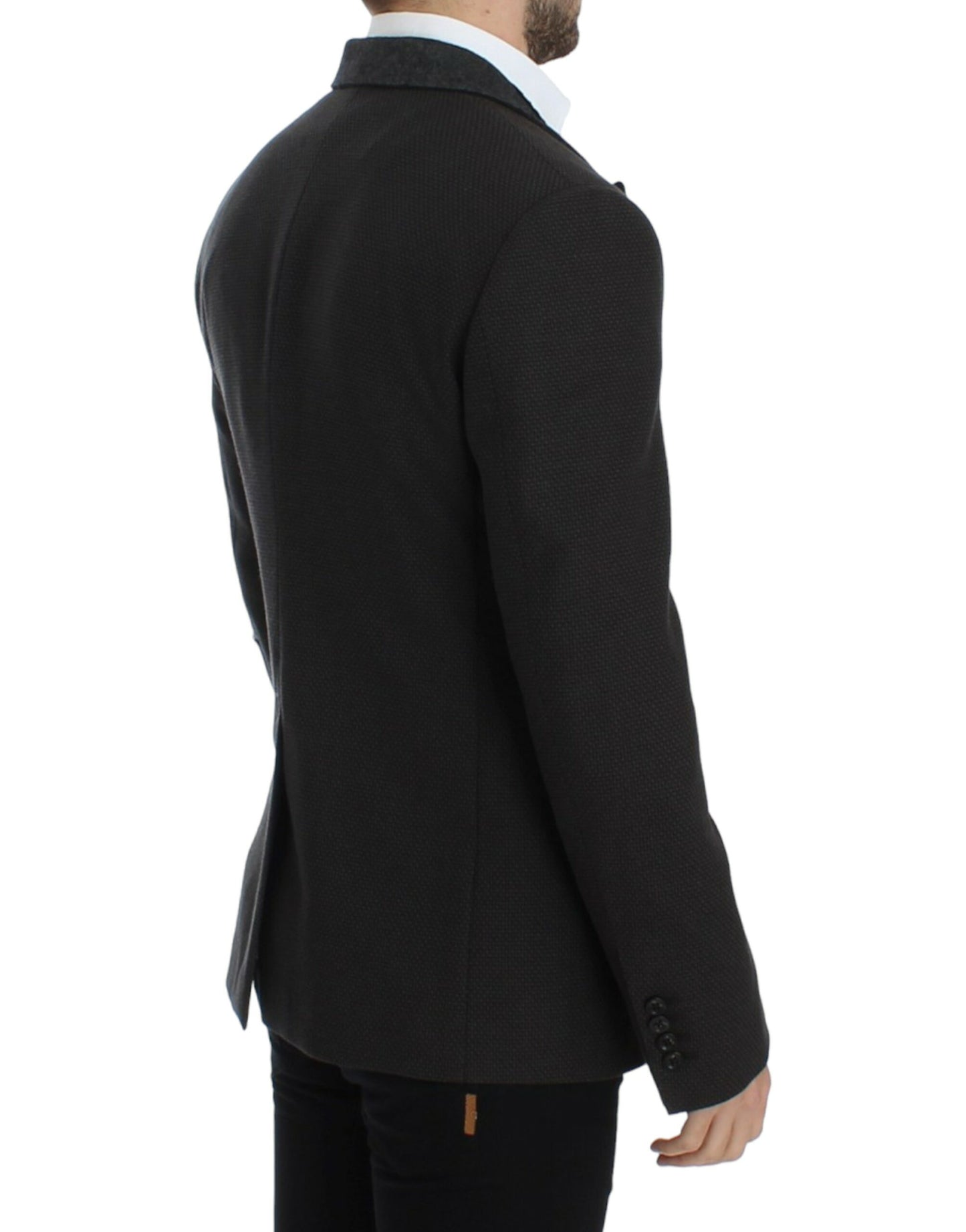 Dolce &amp; Gabbana Brauner Slim-Fit-Blazer aus Wolle