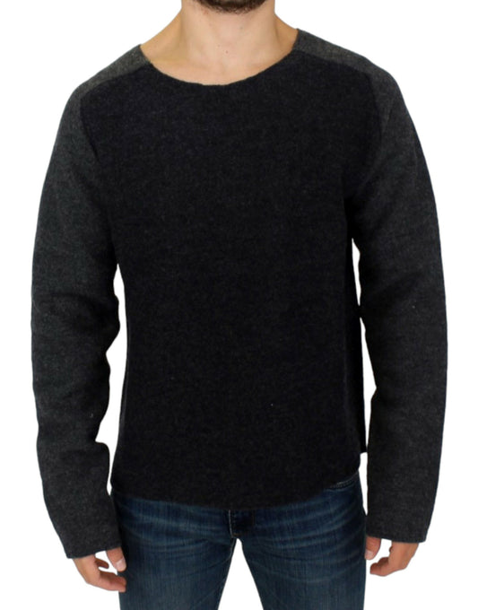 Costume National Grey wool crewneck sweater