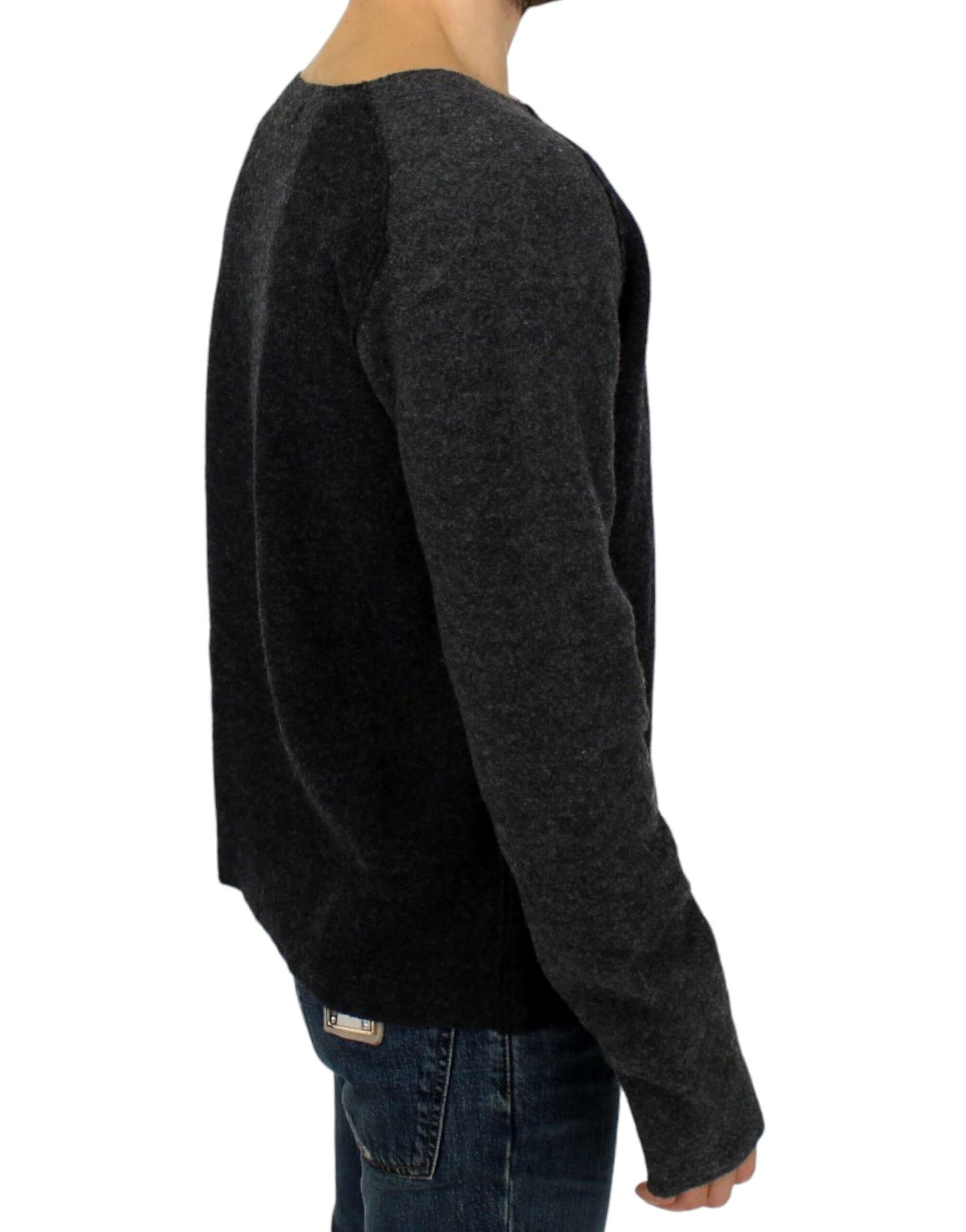 Costume National Grey wool crewneck sweater