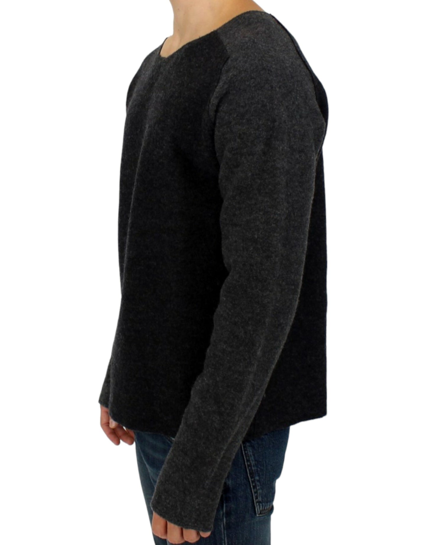 Costume National Grey wool crewneck sweater