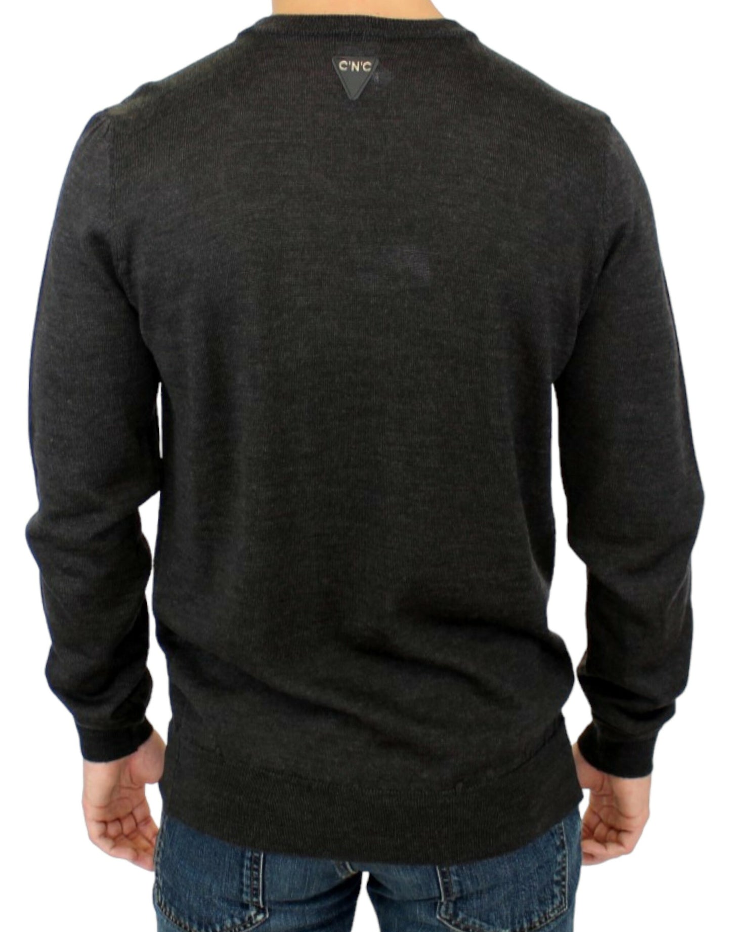 Costume National Grey crewneck pullover sweater