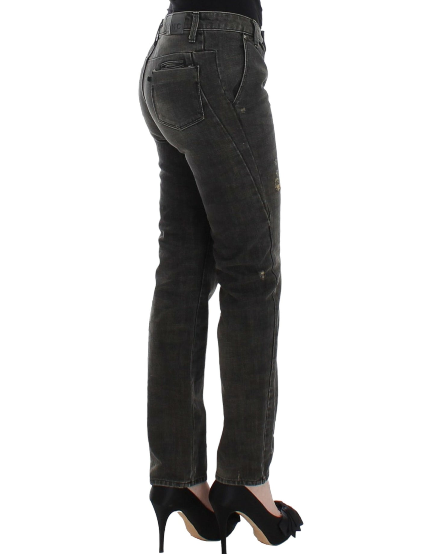 Costume National Grey distressed jeans