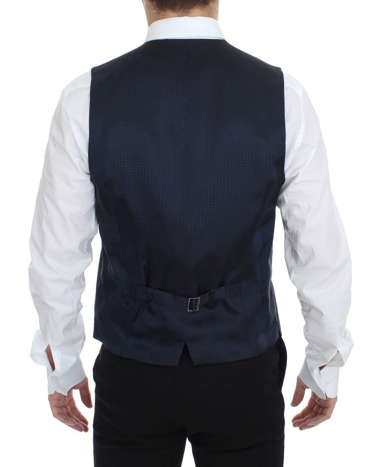 Dolce &amp; Gabbana Grey Stretch Formal Dress Vest Gilet