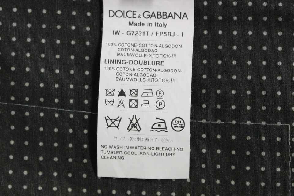 Dolce &amp; Gabbana Grau gepunktetes Kleid Weste Gilet Weste