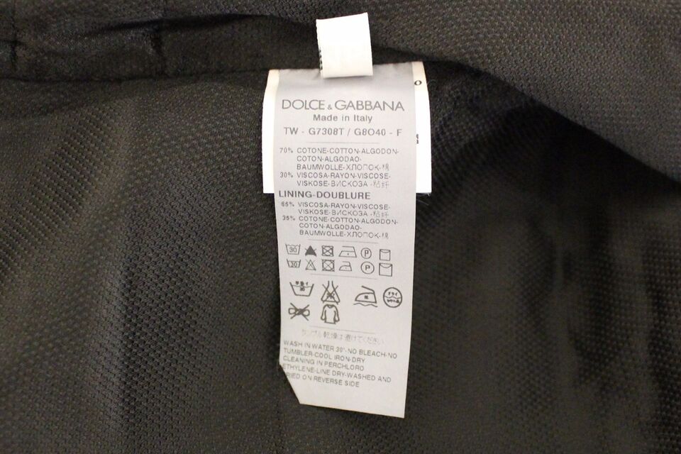 Dolce &amp; Gabbana Schwarze Weste aus Baumwollmischung