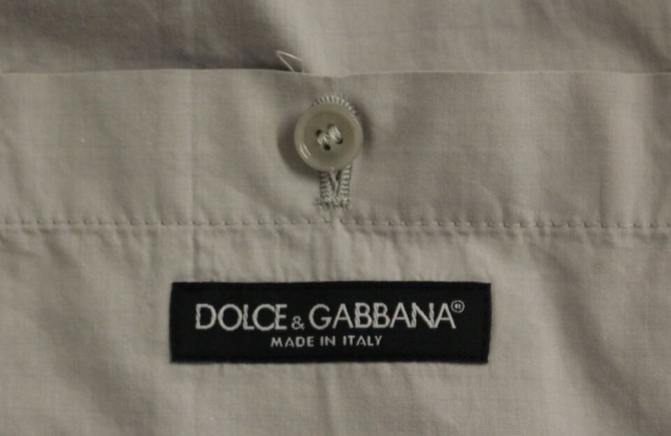 Dolce &amp; Gabbana Beigefarbenes Kleid aus Seidenmischung, formelle Weste