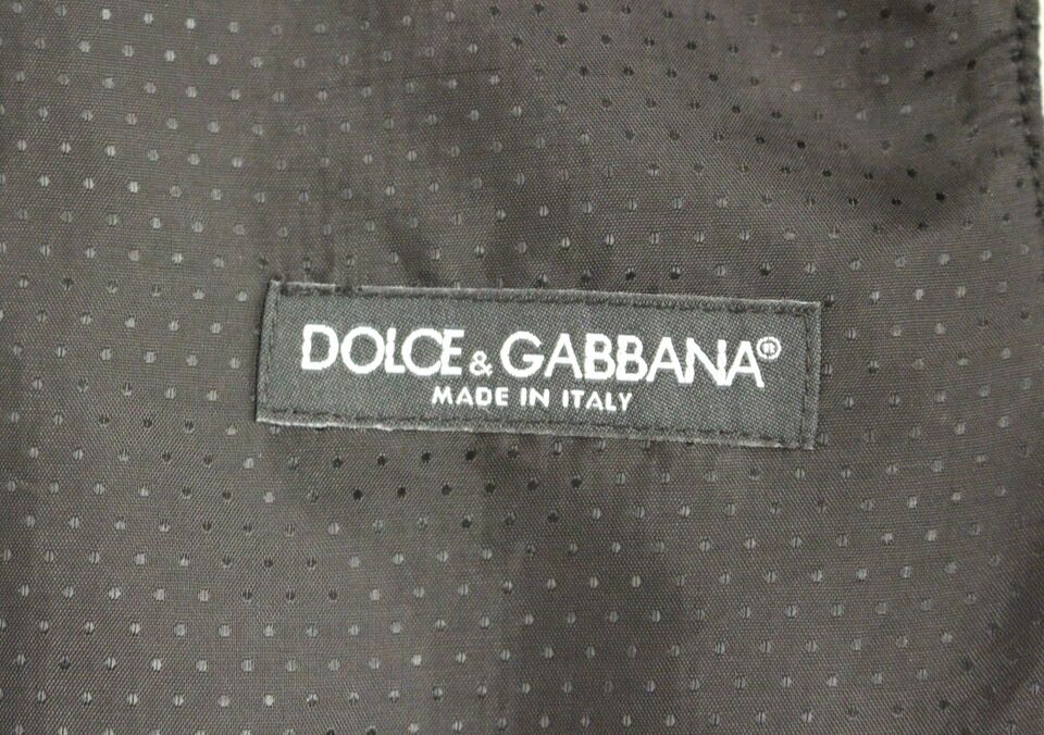 Dolce &amp; Gabbana Grey Wool Blend Logo Vest Gilet Weste