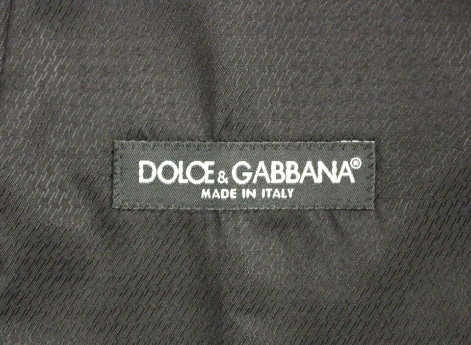 Dolce &amp; Gabbana Graue Wollweste für formelle Kleidung