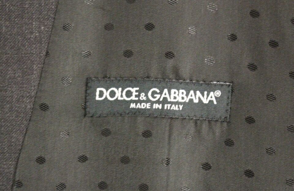 Dolce &amp; Gabbana Graue Wollweste für formelle Kleidung