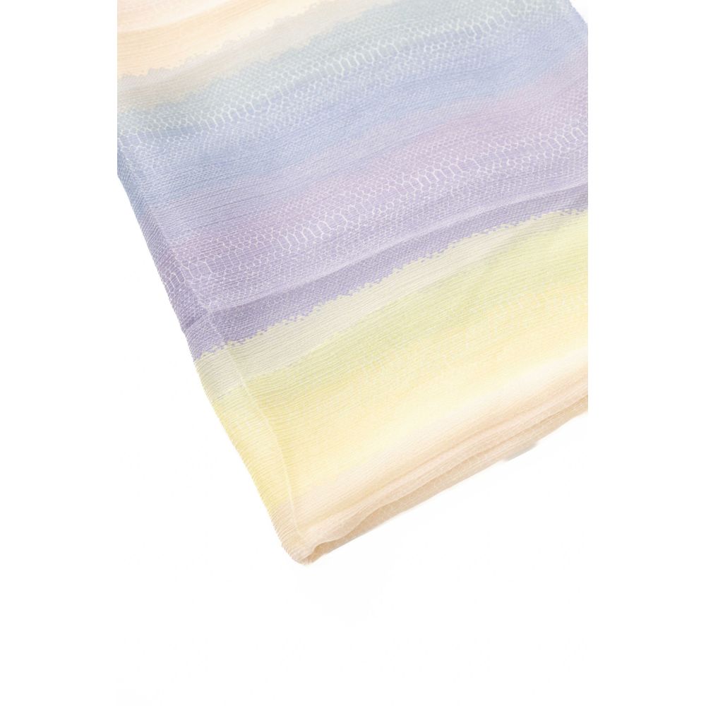 Trussardi Elegant Multicolor Silk Scarf - Perpektong Accessory