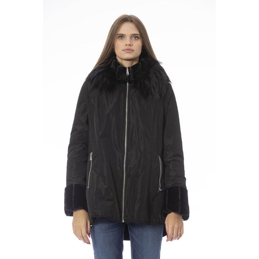 Baldinini Trend Wendejacke mit Kapuze und Reißverschluss in Schwarz