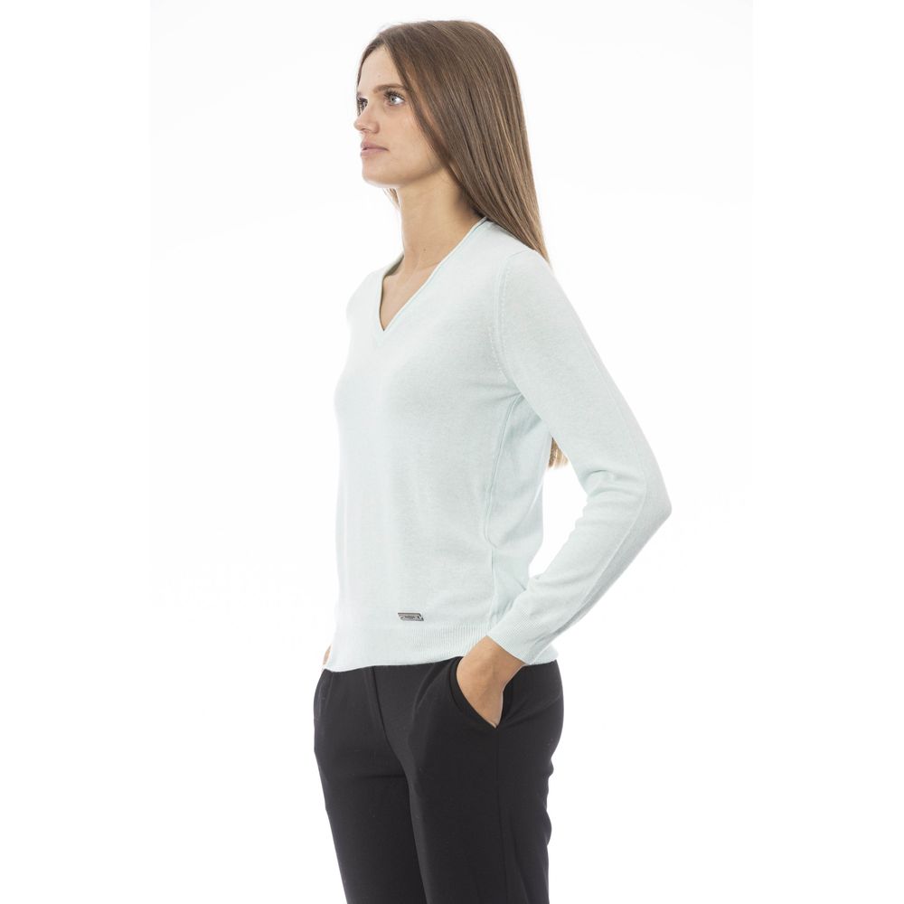 Baldinini Trend Elegance neu interpretierter Pullover mit V-Ausschnitt