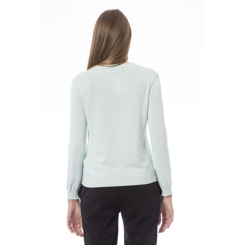 Baldinini Trend Elegance neu interpretierter Pullover mit V-Ausschnitt