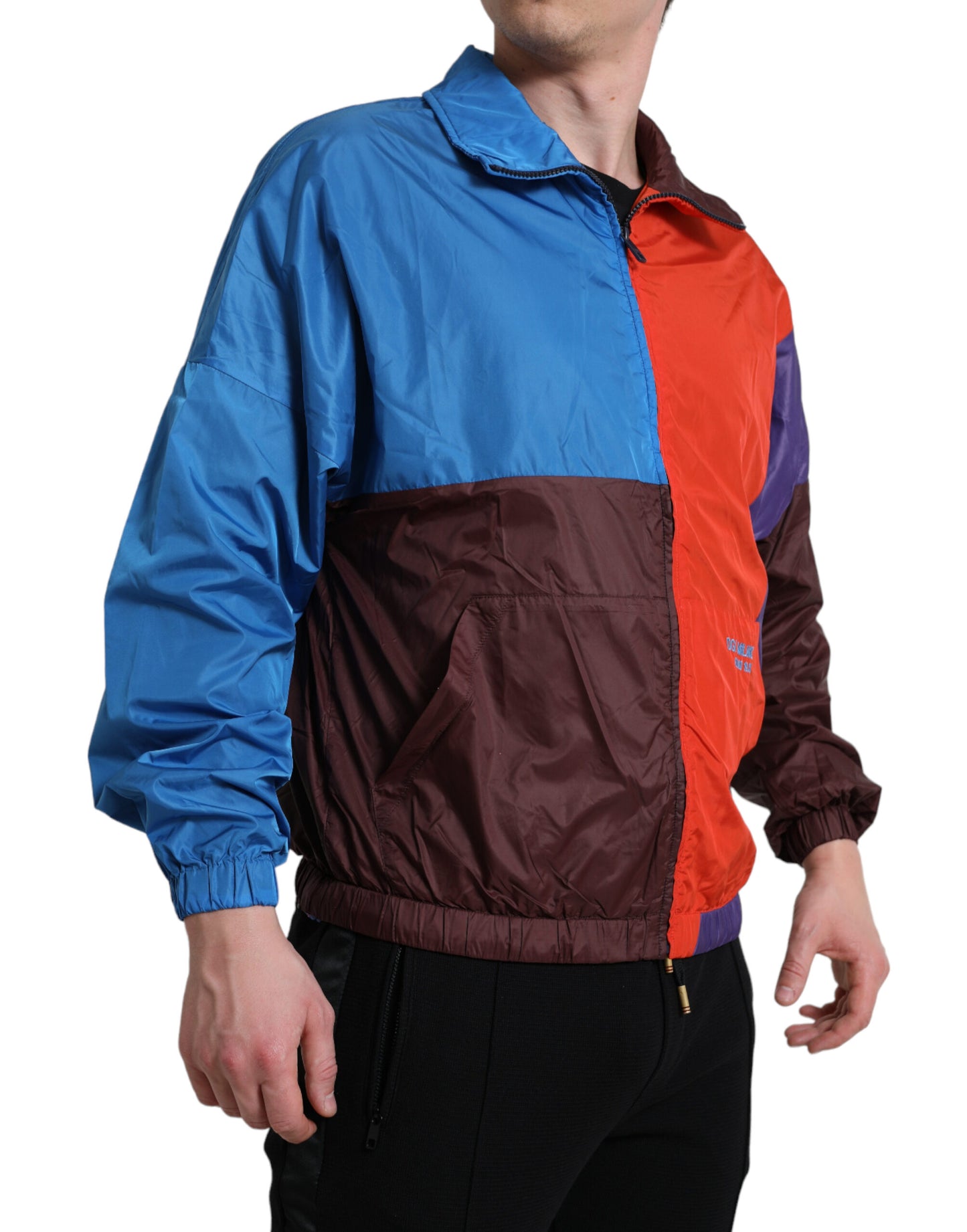 Dolce &amp; Gabbana Multicolor Color Windbreaker Jacket