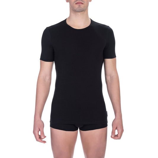 Bikkembergs elegantes T-Shirt aus Baumwollmischung mit Rundhalsausschnitt