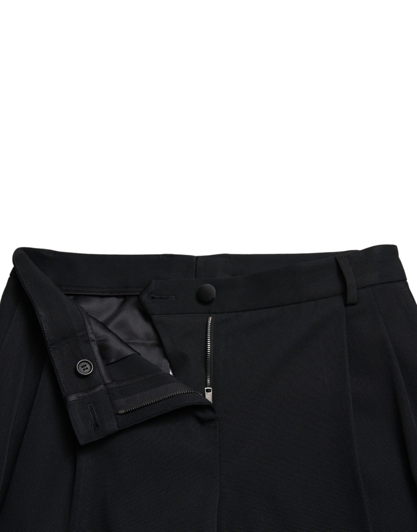 Dolce &amp; Gabbana Black Mid Waist Skinny Cropped Pants