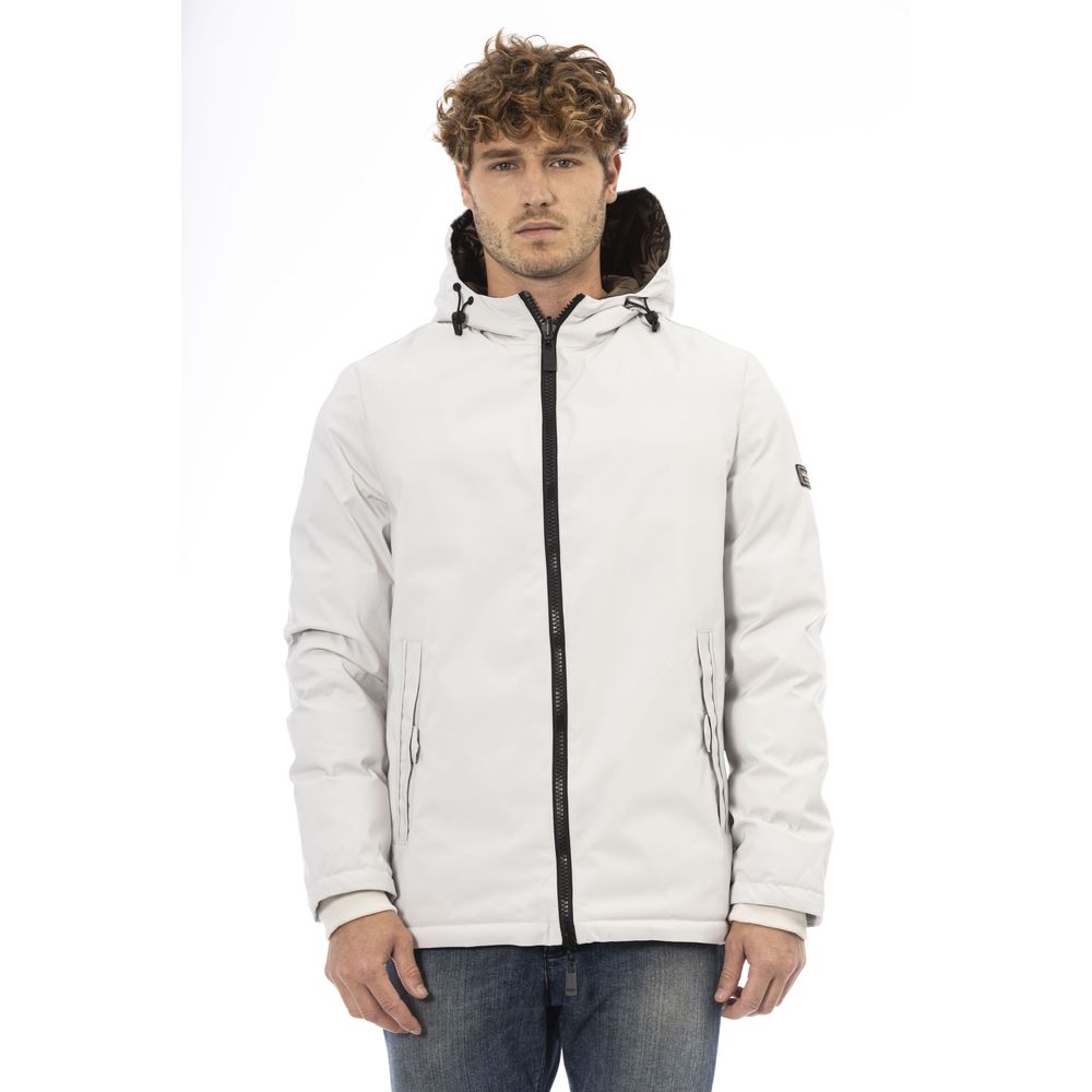 Baldinini Trend Baldinini Trend Logo Zip Jacke – Pristine White