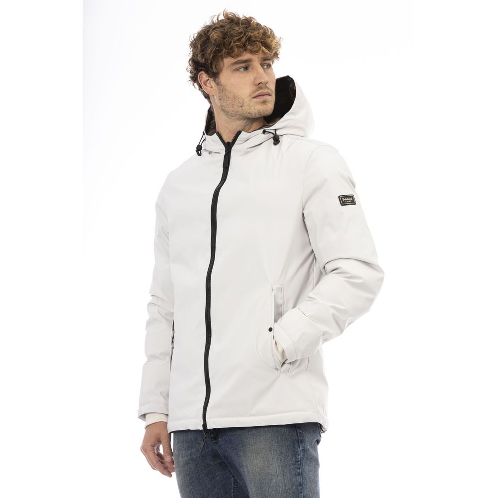 Baldinini Trend Baldinini Trend Logo Zip Jacke – Pristine White