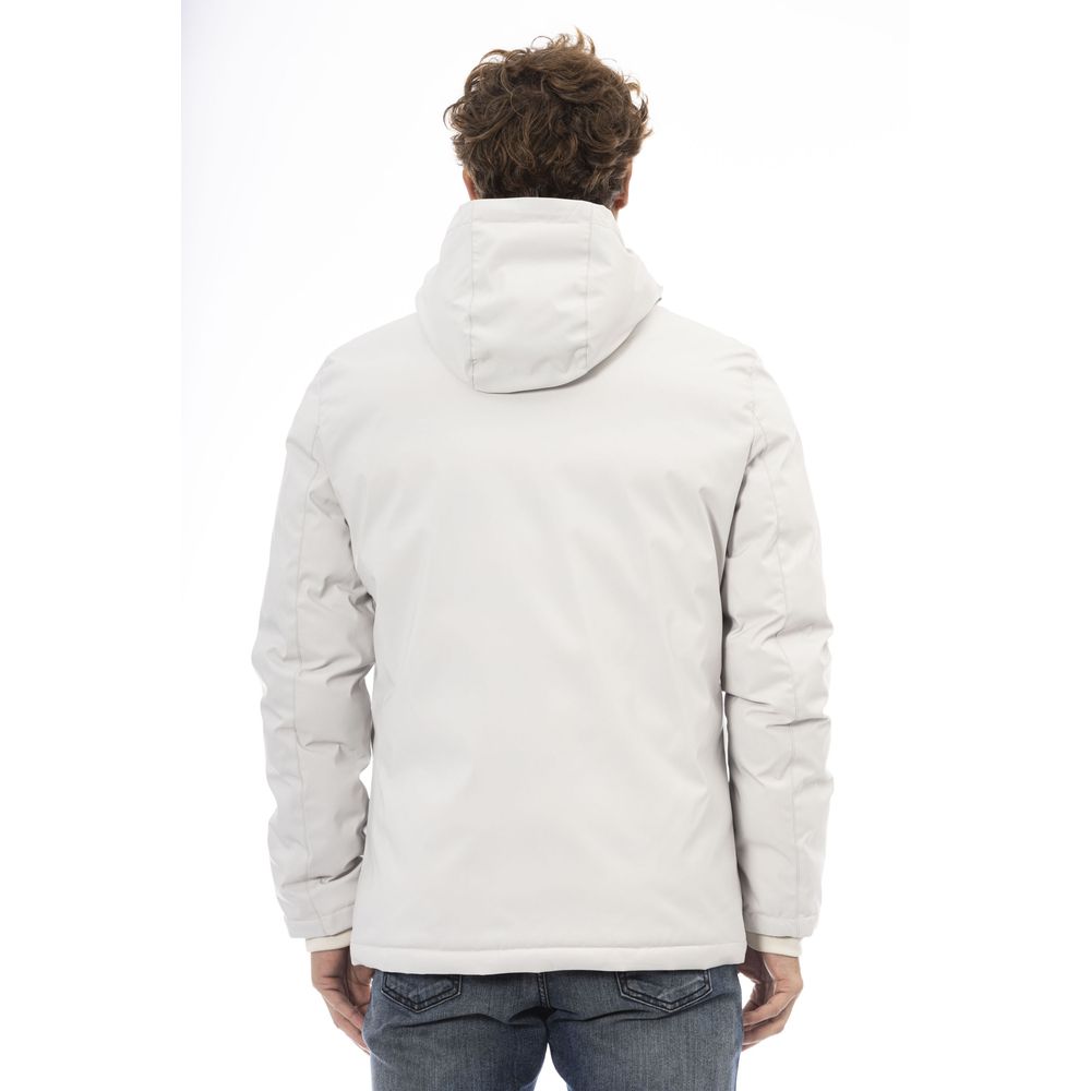 Baldinini Trend Baldinini Trend Logo Zip Jacke – Pristine White