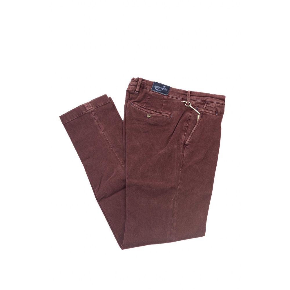 Jacob Cohen Elegant Burgundy Chino Pantalon