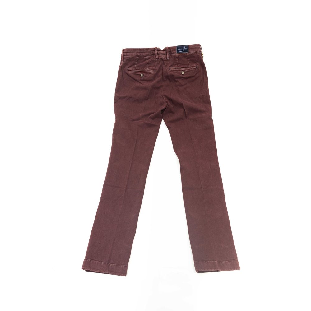 Jacob Cohen Elegant Burgundy Chino Pantalon