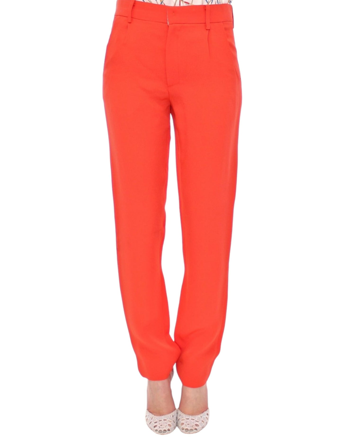 CO|TE Orangefarbene Boyfriend-Stretchhose