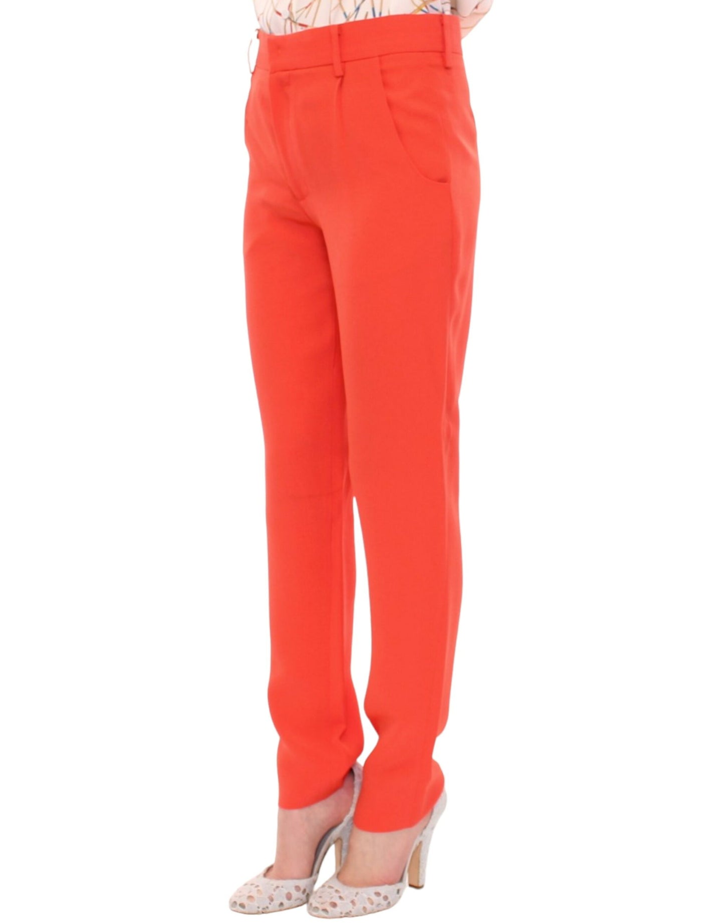 CO|TE Orangefarbene Boyfriend-Stretchhose