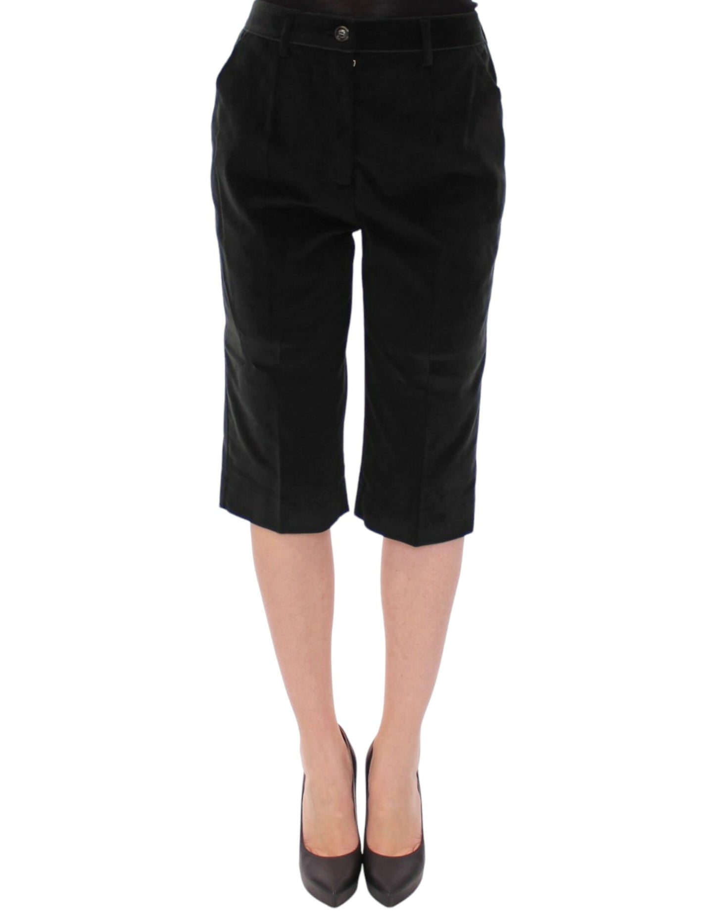 Dolce &amp; Gabbana Black cotton shorts na pantalon